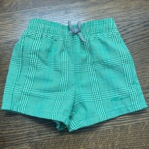 Vilebrequin Toddler Boys Swim Trunks Green check print size 2 years